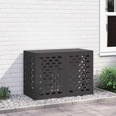 Airconditioner hoes Zwart 100 x 50 x 70 cm Staal