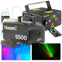 BeamZ Dahib party laser met 500W rookmachine - thumbnail