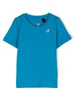 K Way Kids t-shirt en coton à logo imprimé - Bleu