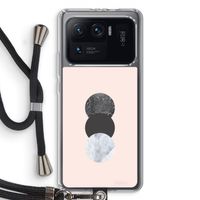 Marmeren cirkels: Xiaomi Mi 11 Ultra Transparant Hoesje met koord