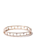 DE BEERS bracelet jonc Dewdrop en or rose 18ct pavé de diamants - thumbnail