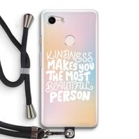 The prettiest: Pixel 3 Transparant Hoesje met koord