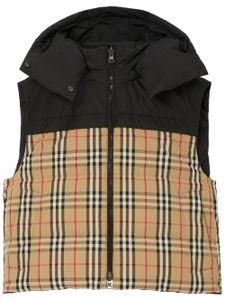 Burberry gilet matelassé à design réversible - Noir