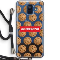 Koekerond: Samsung Galaxy A6 (2018) Transparant Hoesje met koord