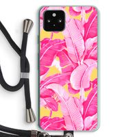 Pink Banana: Pixel 5a 5G Transparant Hoesje met koord