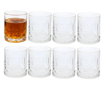 Excellent Houseware Whisky tumbler glas - 8x stuks - 350 ml - drinkglazen - waterglazen Excellent Houseware Whisky tumbler glas - 8x stuks - 350 ml - drinkglazen - waterglazen