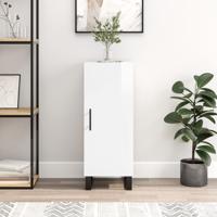 Dressoir 34,5x34x90 cm bewerkt hout hoogglans wit