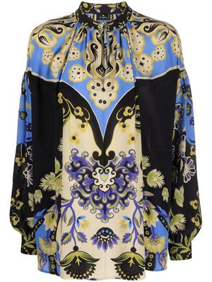 ETRO blouse à fleurs - Noir