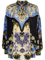 ETRO blouse à fleurs - Noir