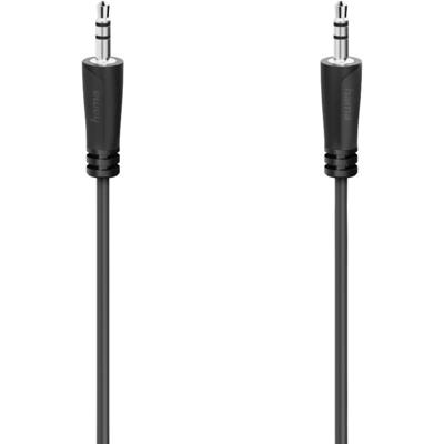Hama 00205116 Jackplug Audio Aansluitkabel [1x Jackplug male 3,5 mm - 1x Jackplug male 3,5 mm] 5 m Zwart