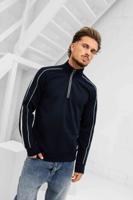 EA7 Emporio Armani 7M000971 Half Zip Sweater Heren Donkerblauw - Maat S - Kleur: Donkerblauw | Soccerfanshop