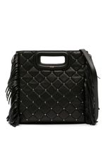 Maje M studded leather bag - Noir - thumbnail