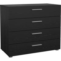 Ladekast - 4 laden - Zwart - L80,2 x D40,25 x H68,1 cm