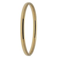 Glow 204.2560.60 Armband Bangle Ovale buis geelgoud 5 x 60 mm