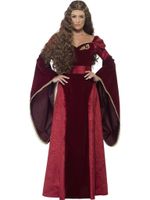 Middeleeuwse Koningin kostuum deluxe - thumbnail