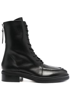 Aeyde bottines lacées en cuir - Noir