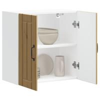 Keukenbovenkast Lucca bewerkt hout artisanaal eikenkleur