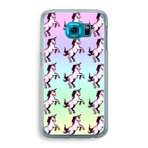 Musketon Unicorn: Samsung Galaxy S6 Transparant Hoesje