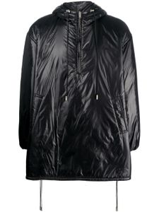 Saint Laurent imperméable Cassandre à logo embossé - Noir