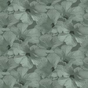 Dutch Wallcoverings Behang Annuell Hibiscus Groen 11001