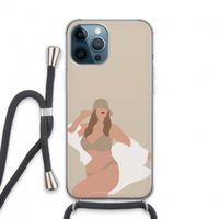One of a kind: iPhone 13 Pro Max Transparant Hoesje met koord