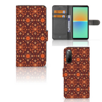 Sony Xperia 10 IV Telefoon Hoesje Batik Brown