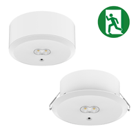 Noodverlichting neerwaarts wit 3W Ø140mm met autotest Tronix 3 uur