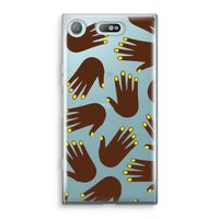 Hands dark: Sony Xperia XZ1 Compact Transparant Hoesje