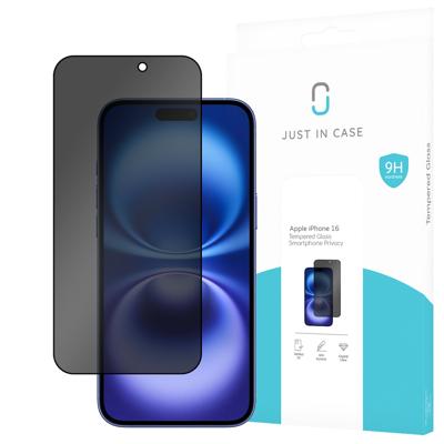 Just in CasePrivacy Tempered Glass voor Apple iPhone 16 Smartphone screenprotector
