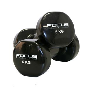 Vinyl Dumbbells - Focus Fitness - 2 x 5 kg