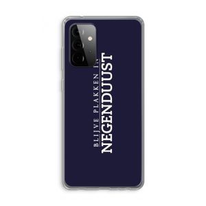 Blijve plakken in Negenduust: Samsung Galaxy A72 Transparant Hoesje