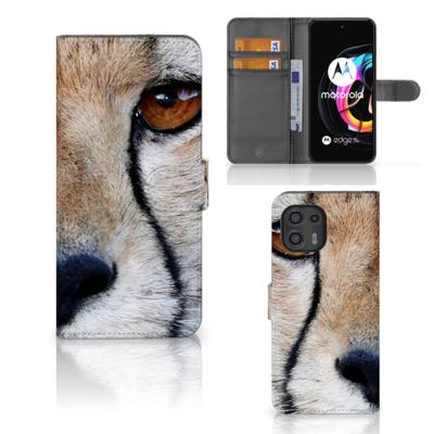 Motorola Edge 20 Lite | Telefoonhoesje | Met pasjeshouder | Cheetah