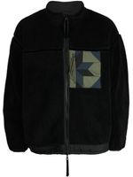 Yoshiokubo veste zippée à design patchwork - Noir