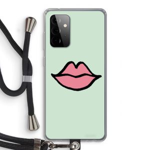 Kusje: Samsung Galaxy A72 5G Transparant Hoesje met koord