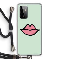 Kusje: Samsung Galaxy A72 5G Transparant Hoesje met koord