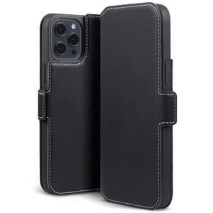 Qubits - slim wallet hoes - iPhone 12 Pro Max - Zwart