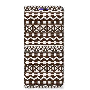 Samsung Galaxy A13 (5G) | Samsung Galaxy A04s Hoesje met Magneet Aztec Brown