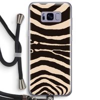 Arizona Zebra: Samsung Galaxy S8 Plus Transparant Hoesje met koord