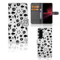 Telefoonhoesje met Naam Sony Xperia 1 III Silver Punk Telefoonhoesje met Naam Sony Xperia 1 III Silver Punk