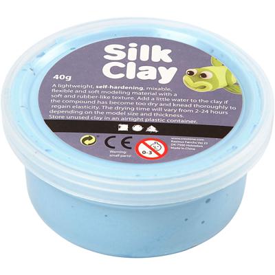 Silk Clay - neon blauw, 40gr.
