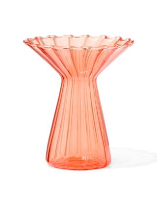 HEMA Vaas Voor Geurstokjes ⌀10x12cm Glas Met Kraag Oranje (oranje)