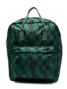 Marni Kids sac à dos à logo imprimé - Vert