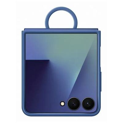Samsung Ring Case (Silicone) voor Samsung Galaxy Z Flip7 5G Telefoonhoesje Blauw