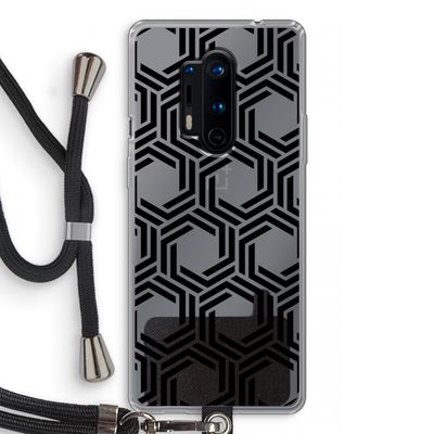 Geometrisch patroon: OnePlus 8 Pro Transparant Hoesje met koord