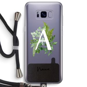 Green Brush: Samsung Galaxy S8 Plus Transparant Hoesje met koord
