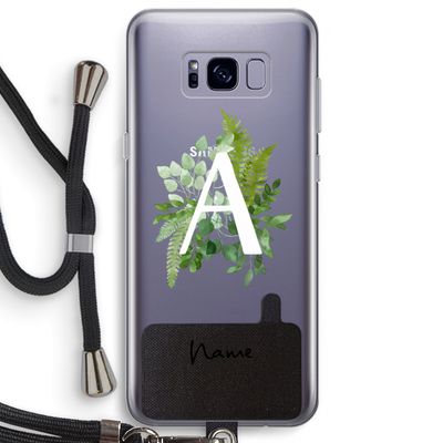 Green Brush: Samsung Galaxy S8 Plus Transparant Hoesje met koord