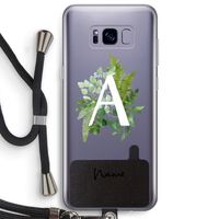 Green Brush: Samsung Galaxy S8 Plus Transparant Hoesje met koord