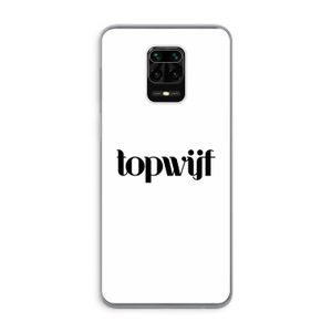 Topwijf Wit: Xiaomi Redmi Note 9 Pro Transparant Hoesje