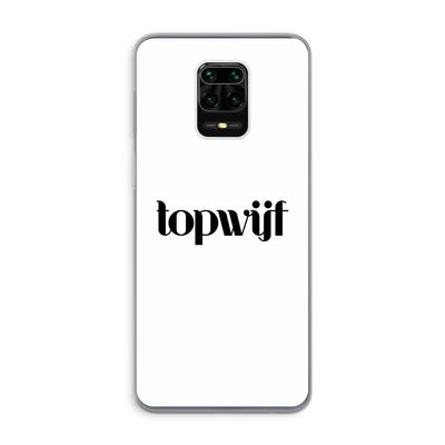 Topwijf Wit: Xiaomi Redmi Note 9 Pro Transparant Hoesje
