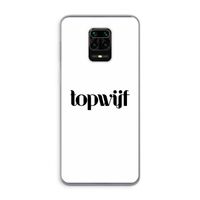 Topwijf Wit: Xiaomi Redmi Note 9 Pro Transparant Hoesje